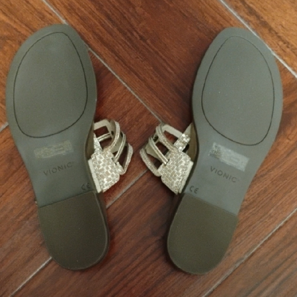💋 VIONIC Alvana Women's Elegant Gold Sandals 💋 - Picture 6 of 8